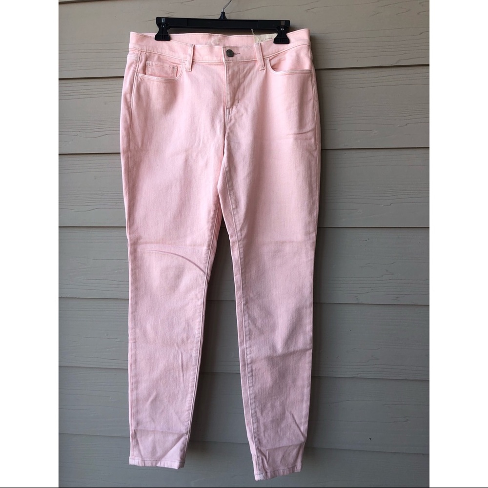 LOFT Pink Supper Skinny Jeans Size 30/10
